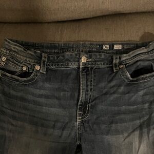 Miss Me Men's Dark Indigo Relaxed Jeans